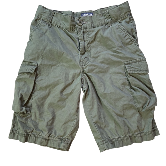 OshKosh B'gosh Boy's Olive Cargo Shorts - Picture 1 of 3